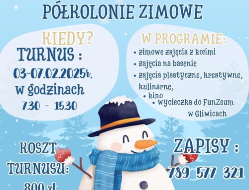 Zaproszenie – półkolonie podczas ferii zimowych